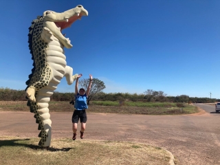 CC and the jumping crocodile