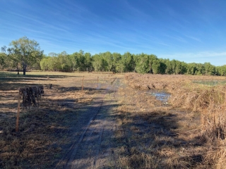 Trail has nearly dried out in early July