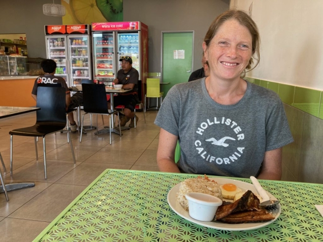 CC enjoys a Filipino lunch in Palmerston