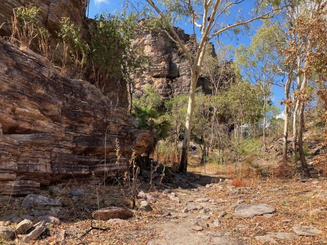 The trail passed lots of rock formations