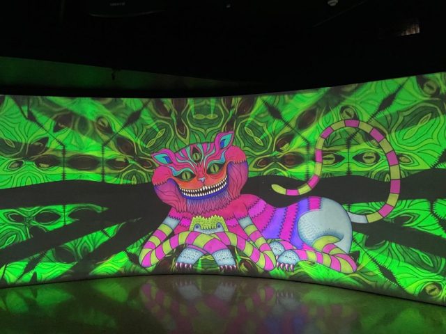 The sound and light show in the d'Arenberg Cube can be pretty weird