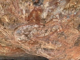 Kangaroo rock art