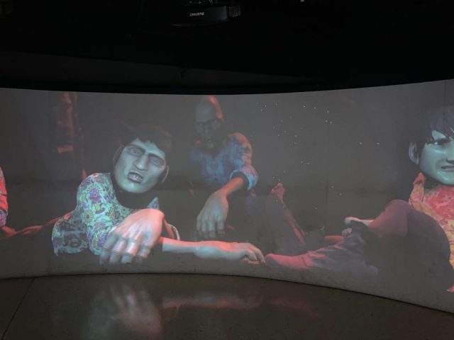 The sound and light show in the d'Arenberg Cube gets even weirder