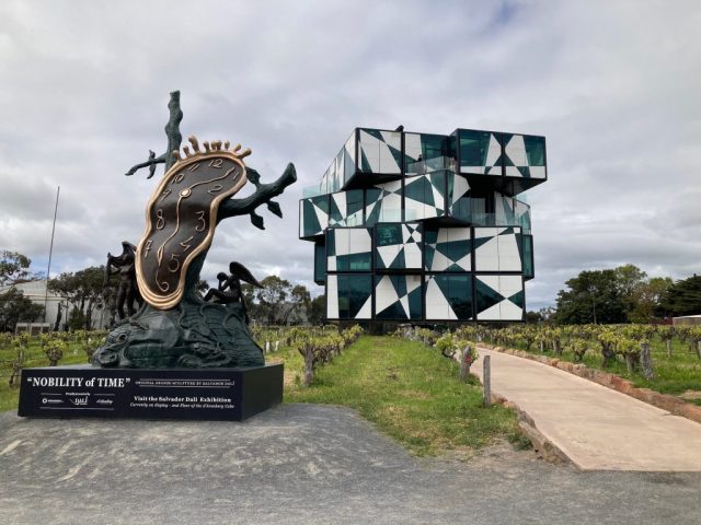 Another Dali sculpture outside the d'Arenberg Cube