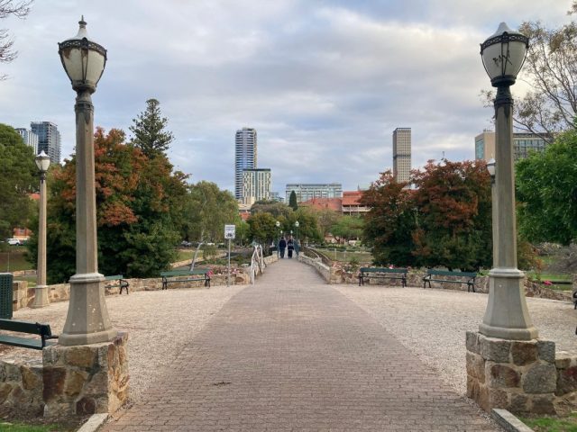 Bridge over the River Torrens in Red Gum Park