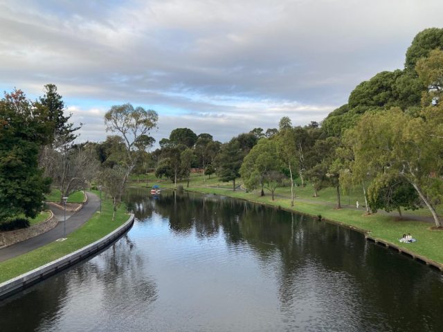 View of the River Torrens from Red Gum Park
