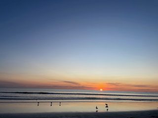 Sunset on the beach