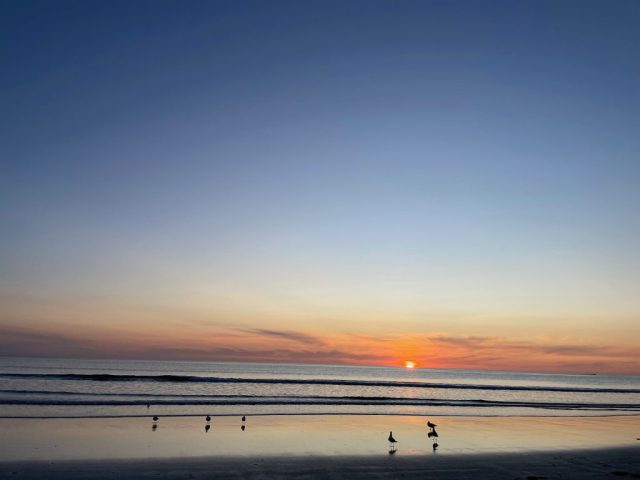 Sunset on the beach
