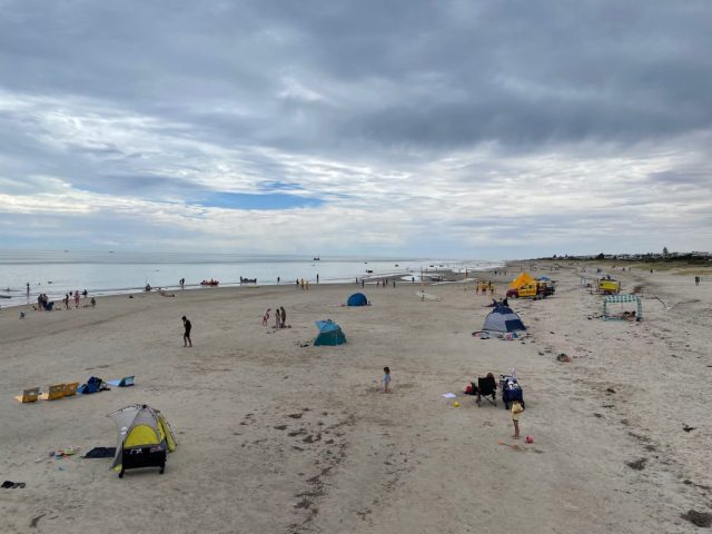 Busy at Grange Beach