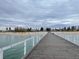 The jetty at Grange Beach