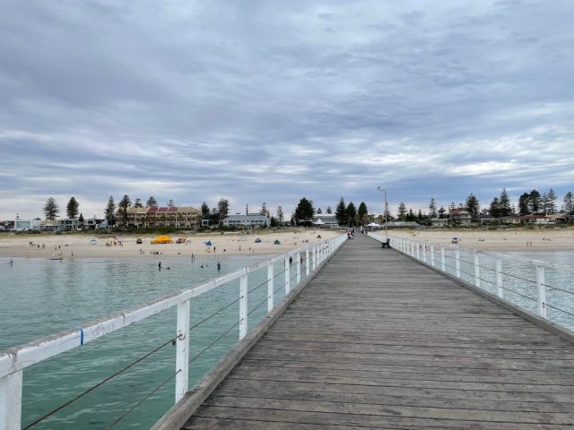 The jetty at Grange Beach