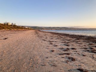 Aldinga Beach in September - before cars are allowed on the beach