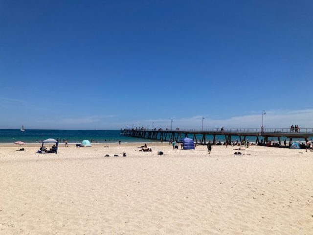 Glenelg in the school holidays