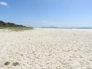 Seven Mile Beach at the start of the walk