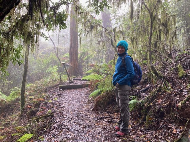 CC on the trail