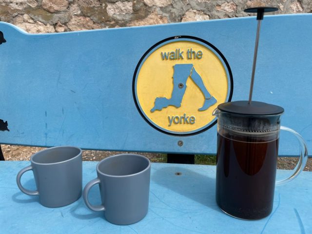 A coffee is required before we go anywhere