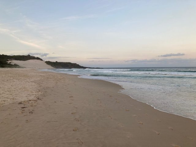 At the far end of One Mile Beach