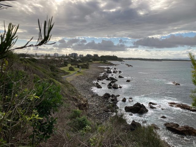 View towards Forster centre from the coastal trail