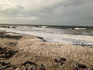 Wild weather on Pebbly Beach