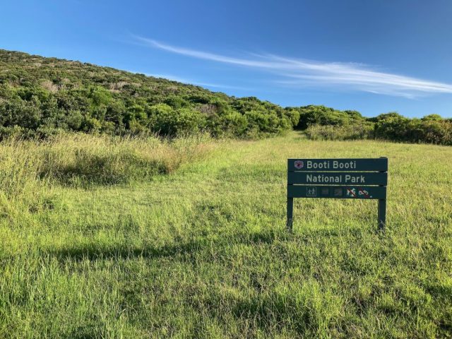 Booti Booti National Park begins just past Burgess Beach