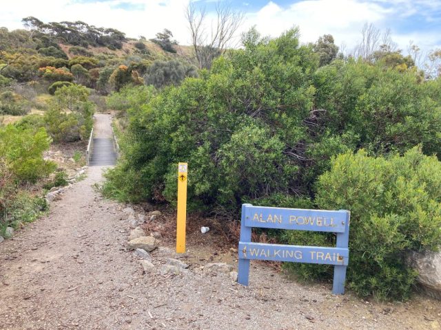 Start of the Alan Powell walking trail