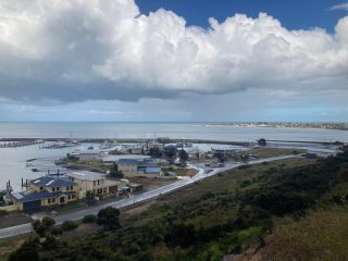 The weather has improved over Port Vincent