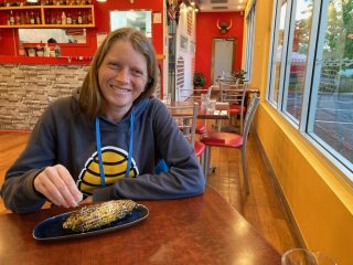 PB in 'Pepper and Corn' Mexican restaurant in Blackwood