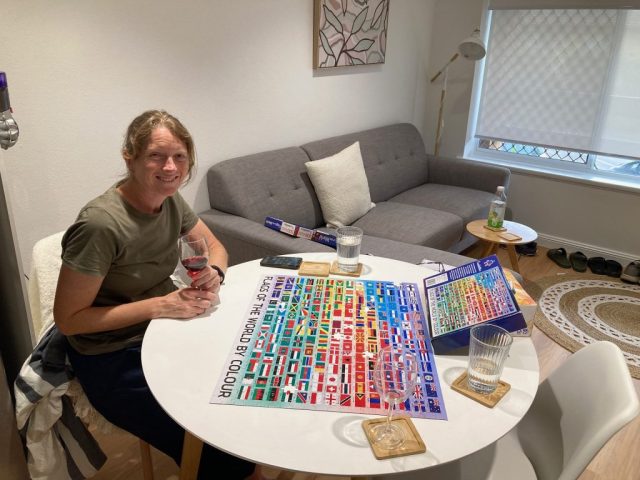 CC does a jigsaw puzzle