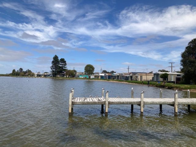 The town of Milang on Lake Alexandrina