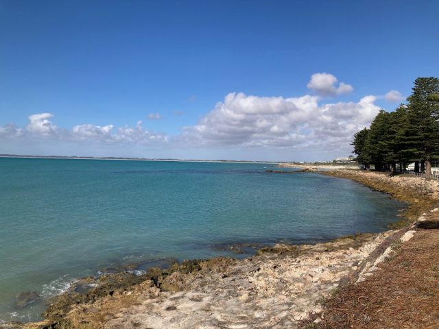 Shoreline in the town of Robe