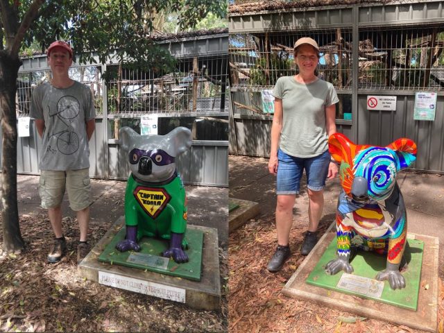 PB and CC at the Port Macquarie Koala Hospital