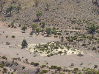 View of the car park from the trail
