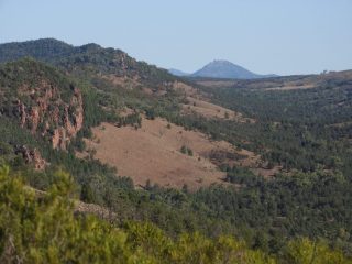 Flinders Range mountain in the distance
