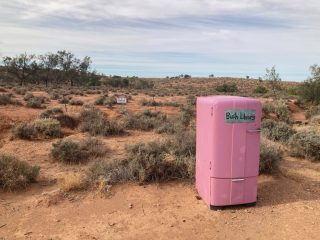 Bush library outside Broken Hill