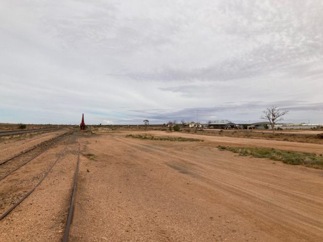 Train tracks in Olary, South Australia