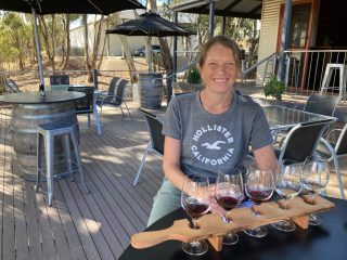 CC wine tasting at Tim Adams Wines