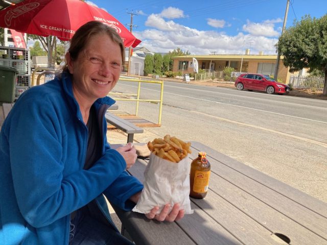 CC eats a healthy lunch in Auburn