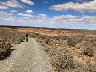 CC on the trail
