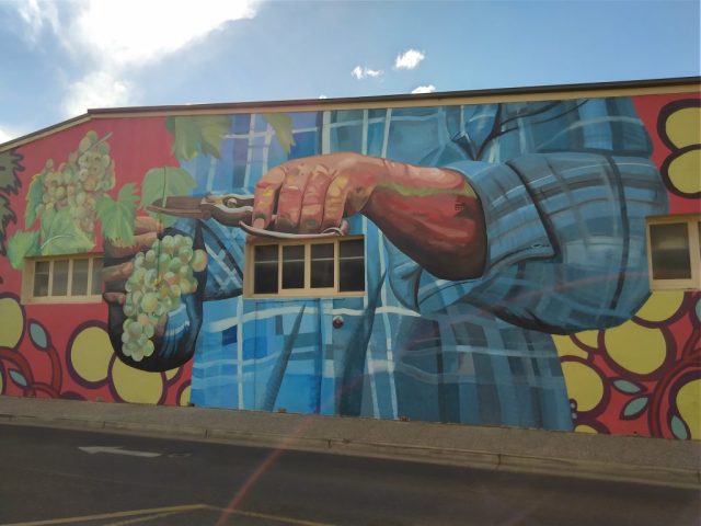 Another wine mural in Clare