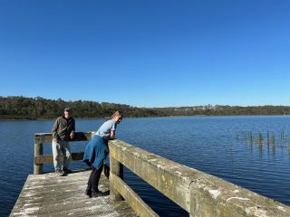 CC and PB by the lake