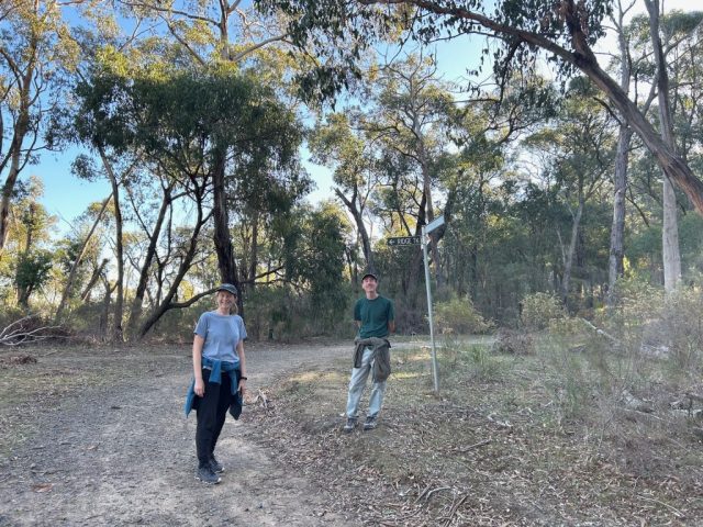 PB and CC arrive at the Ridge Track