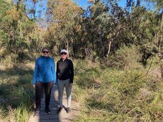 CC and LB ready to hit the Lake Circuit Trail