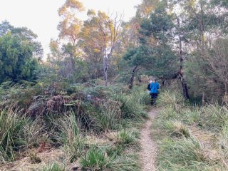 LB and CC on the trail in Churchill National Park