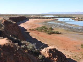 View of the Red Cliffs in the afternoon View of the Red Cliffs in the afternoon