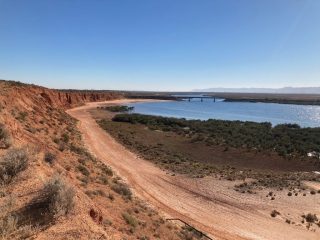 View of the Red Cliffs in the morning View of the Red Cliffs in the morning