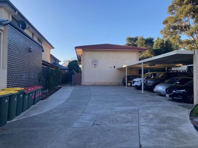 Our apartment entrance in Glenelg East