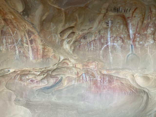 Another view of the Rock art at Arkaroo