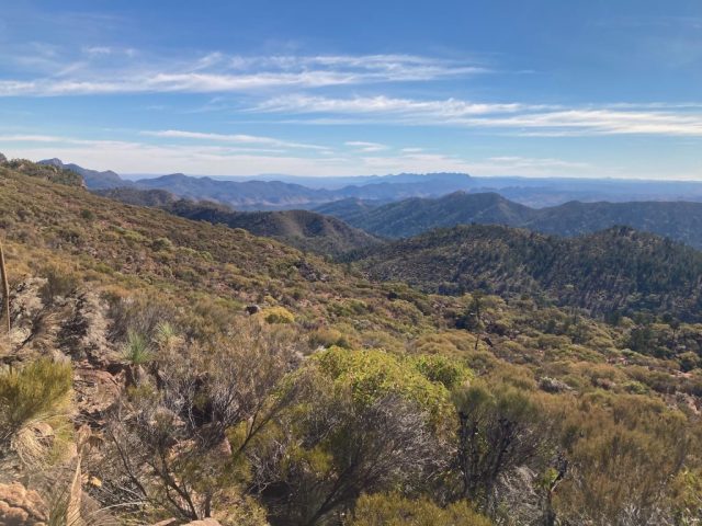 View on the way up