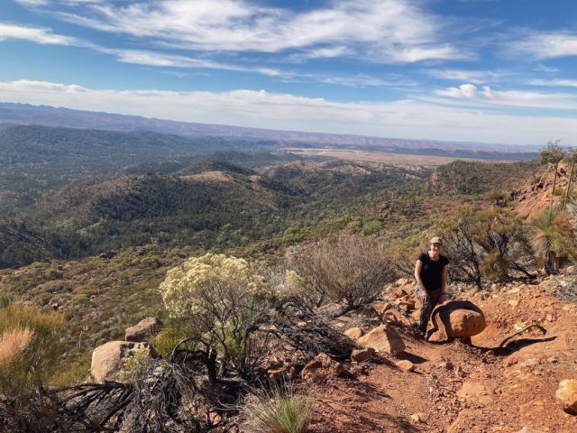 CC on the trail