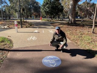 PB is an expert at finding the trail waymarkers